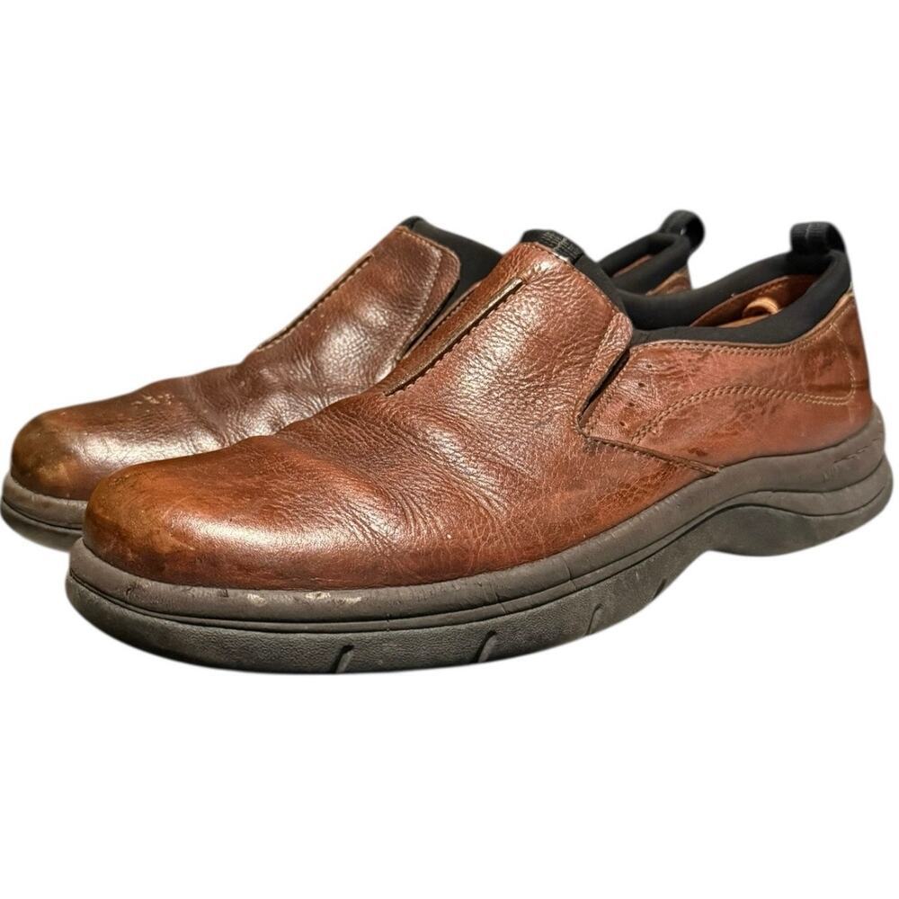 Clarks Brown Men’s Leather Slip On Casual Loafers Size US Size 10 M